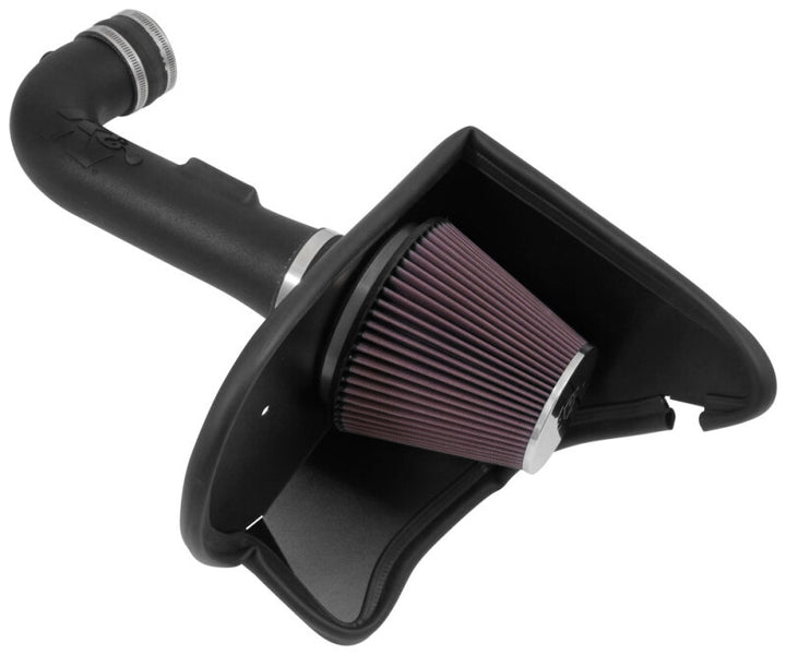 K&N 2016-2017 Chevrolet Camaro V6-3.6L F/I AirCharger Performance Intake - Bull Strap