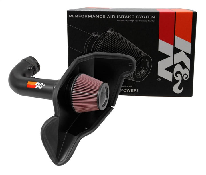 K&N 2016-2017 Ford Mustang Shelby 5.2L V8 Typhoon Cold Air Intake System - Bull Strap