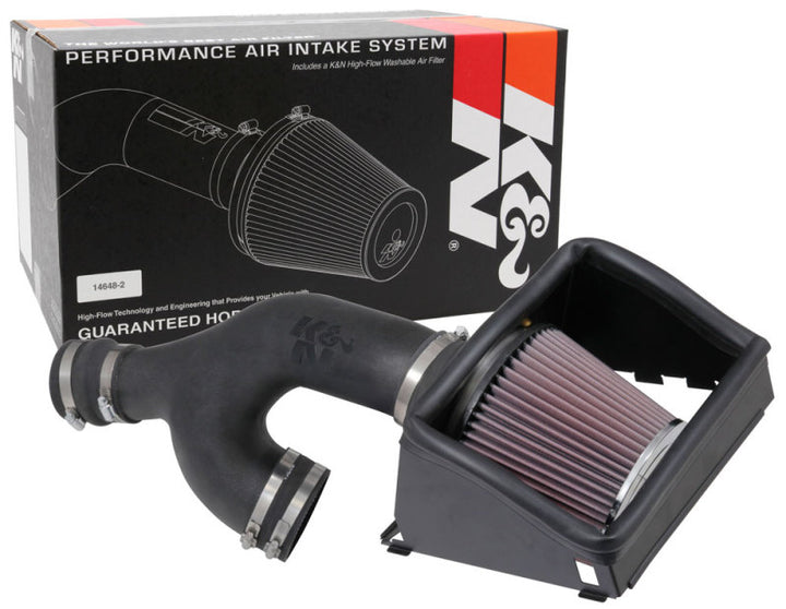K&N 2017-2018 Ford F-150 Ecoboost 3.5L F/I AirCharger Performance Intake - Bull Strap