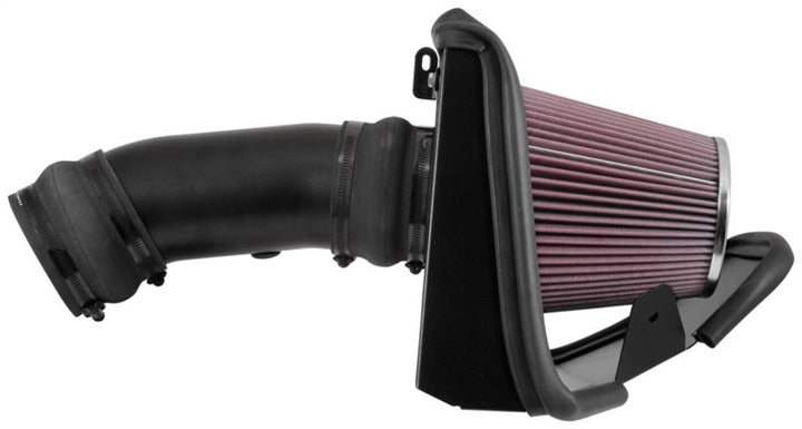 K&N 2017 Dodge Challenger Hellcat SC V8-6.2L F/l Typhoon Air Intake - Bull Strap