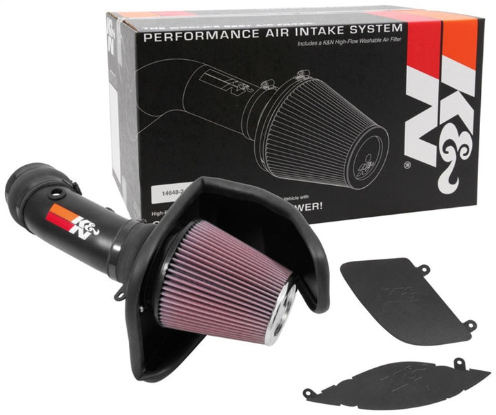 K&N 2017 Dodge Challenger Hellcat SC V8-6.2L F/l Typhoon Air Intake - Bull Strap