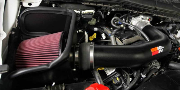 K&N 2017 Ford F250 V8-6.2L F/I Performance Air Intake Kit - Bull Strap