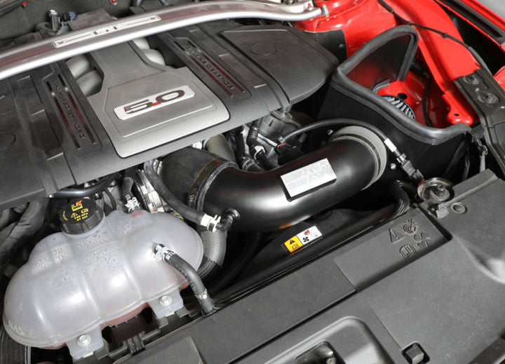 K&N 2018 Ford Mustang GT V8 5.0L F/I Performance Intake Kit - Bull Strap