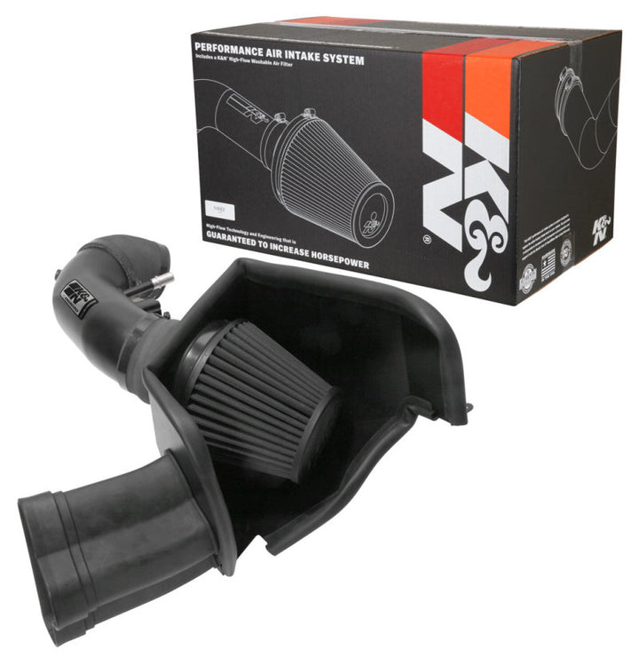 K&N 2018 Ford Mustang GT V8 5.0L F/I Performance Intake Kit - Bull Strap