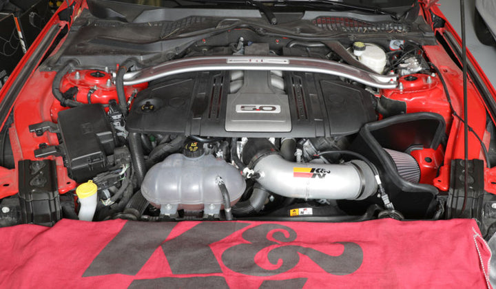 K&N 2018 Ford Mustang GT V8 5.0L F/I Typhoon Air Intake - Bull Strap