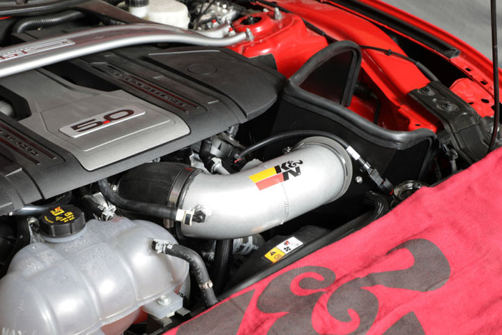 K&N 2018 Ford Mustang GT V8 5.0L F/I Typhoon Air Intake - Bull Strap