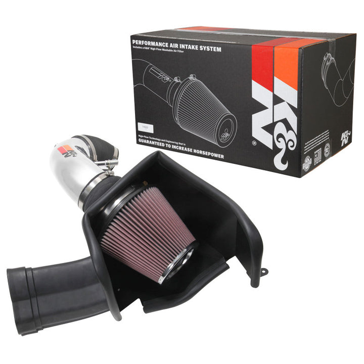 K&N 2018 Ford Mustang GT V8 5.0L F/I Typhoon Air Intake - Bull Strap