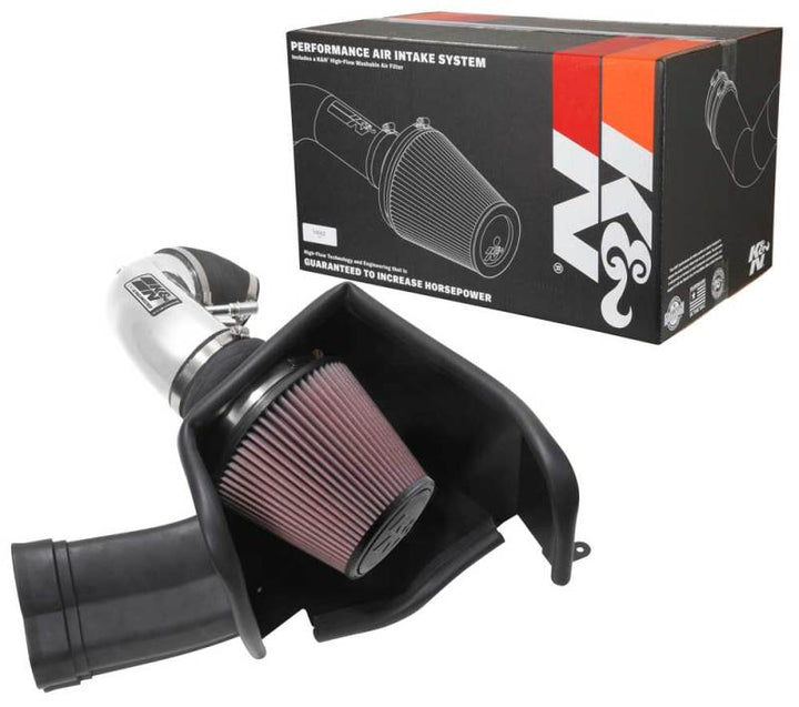 K&N 2018 Ford Mustang GT V8 5.0L F/I Typhoon Air Intake - Bull Strap