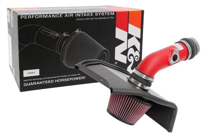 K&N 2018 Subaru WRX STI H4-2.5L F/I Typhoon Performance Intake - Bull Strap