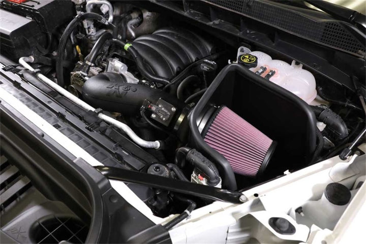 K&N 2019+ Chevrolet 1500 5.3L / 6.2L V8 F/I AirCharger Performance Intake System - Bull Strap