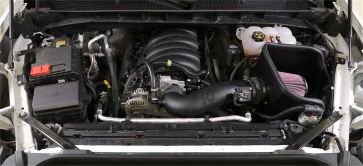 K&N 2019+ Chevrolet 1500 5.3L / 6.2L V8 F/I AirCharger Performance Intake System - Bull Strap