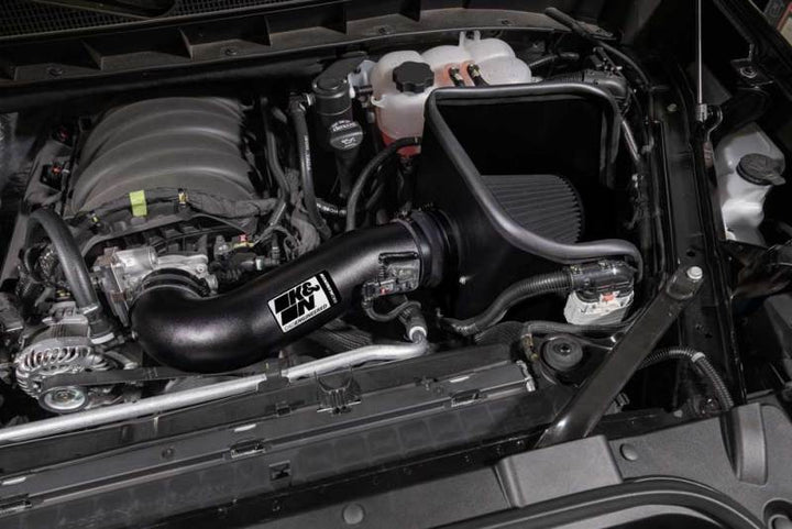 K&N 2019 Chevrolet Silverado 1500 5.3L V8 Black Performance Intake Kit - Bull Strap