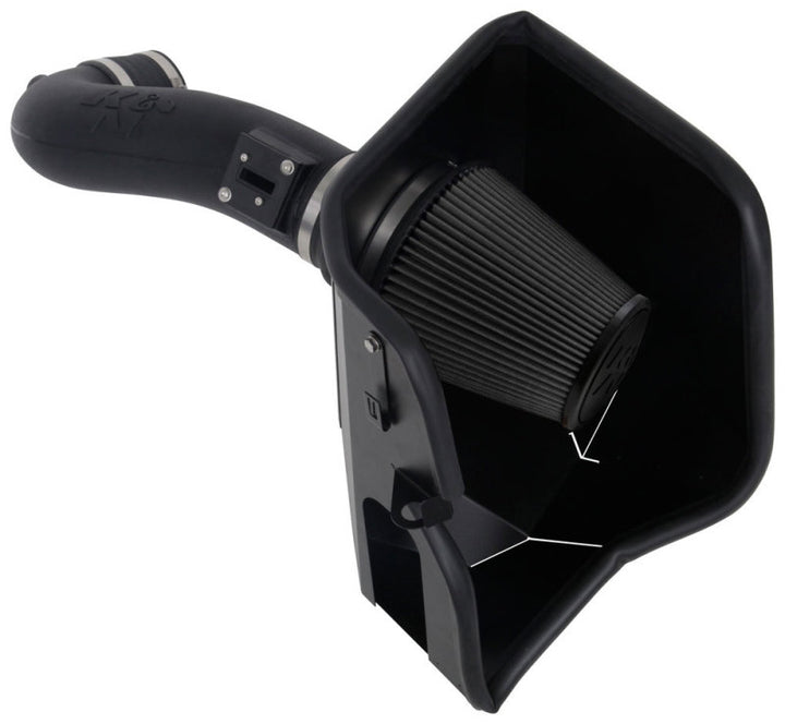 K&N 2019+ Chevrolet Silverado 1500 V8 6.2L Performance Air Intake System - Bull Strap