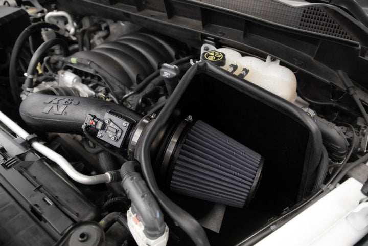K&N 2019+ Chevrolet Silverado 1500 V8 6.2L Performance Air Intake System - Bull Strap