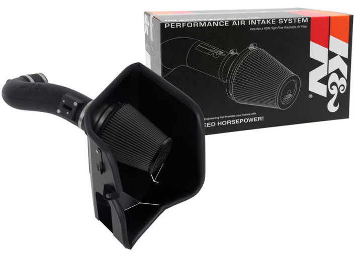 K&N 2019+ Chevrolet Silverado 1500 V8 6.2L Performance Air Intake System - Bull Strap