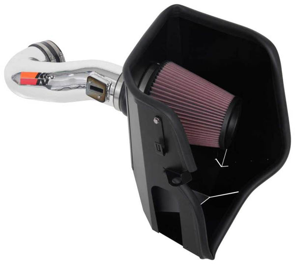 K&N 2019 Chevy Silverado / GMC Sierra 1500 V8-5.3/6.2L Performance Air Intake Kit - Bull Strap