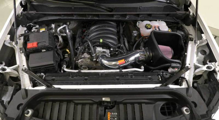 K&N 2019 Chevy Silverado / GMC Sierra 1500 V8-5.3/6.2L Performance Air Intake Kit - Bull Strap