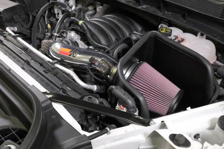 K&N 2019 Chevy Silverado / GMC Sierra 1500 V8-5.3/6.2L Performance Air Intake Kit - Bull Strap
