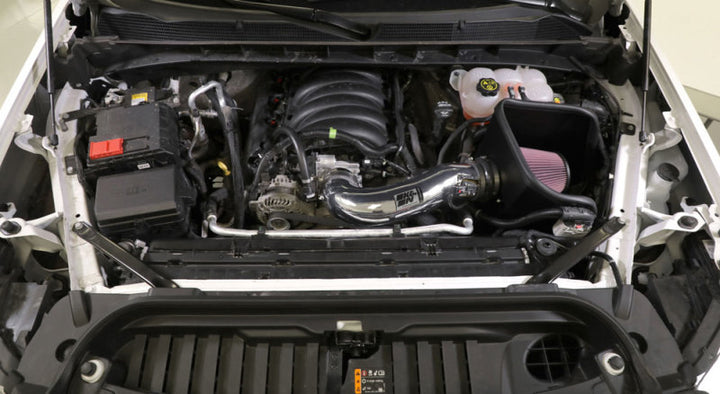 K&N 2019 Chevy Silverado / GMC Sierra 1500 V8-5.3/6.2L Performance Air Intake Kit - Bull Strap