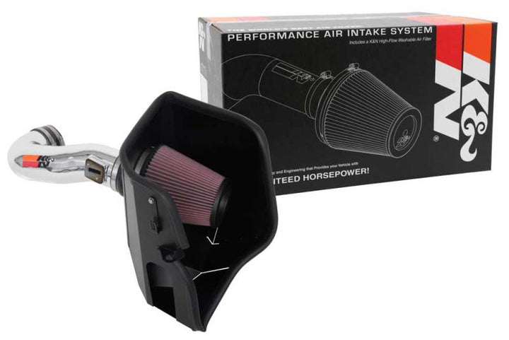K&N 2019 Chevy Silverado / GMC Sierra 1500 V8-5.3/6.2L Performance Air Intake Kit - Bull Strap