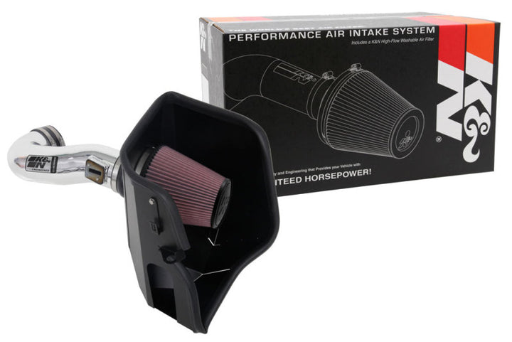 K&N 2019 Chevy Silverado / GMC Sierra 1500 V8-5.3/6.2L Performance Air Intake Kit - Bull Strap