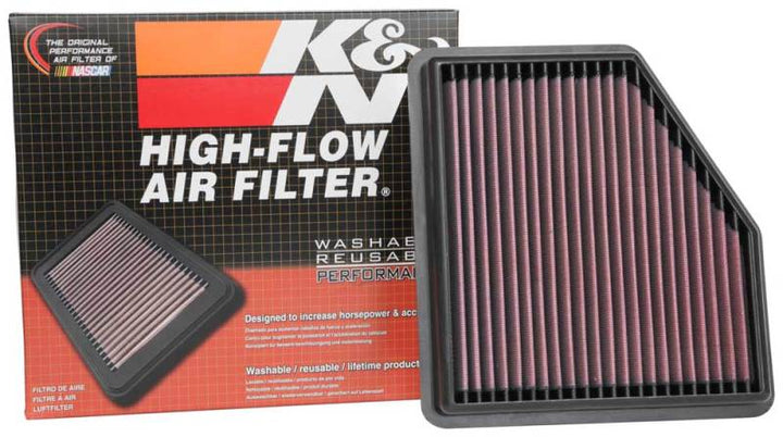 K&N 2019 Nissan Altima 2.5L F/I Drop In Replacement Air Filter - Bull Strap