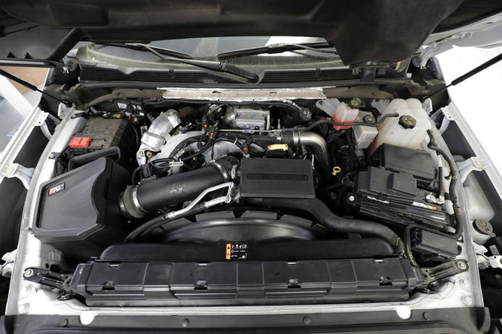 K&N 2020+ Chevrolet Silverado 2500/3500 V8-6.6L DSL Performance Intake System - Bull Strap