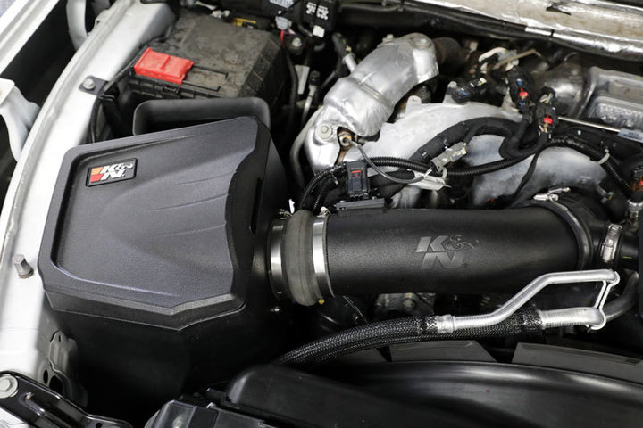 K&N 2020+ Chevrolet Silverado 2500/3500 V8-6.6L DSL Performance Intake System - Bull Strap