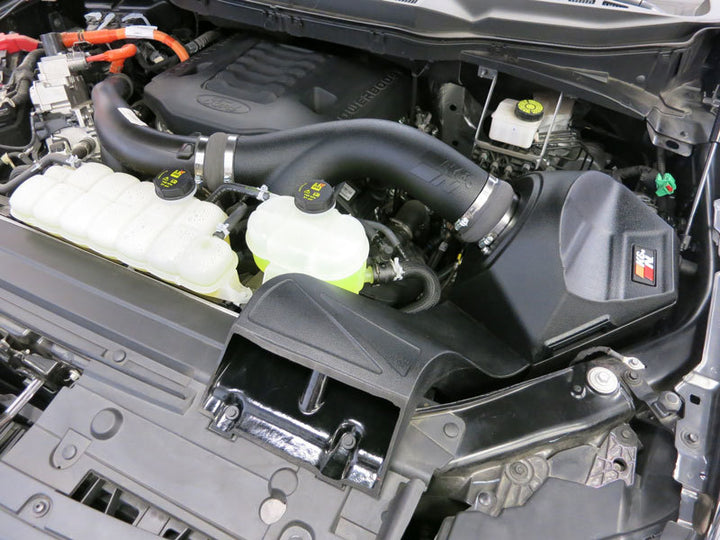 K&N 2021+ Ford F150 V6-3.5L/2.7L F/I AirCharger Performance Intake - Bull Strap