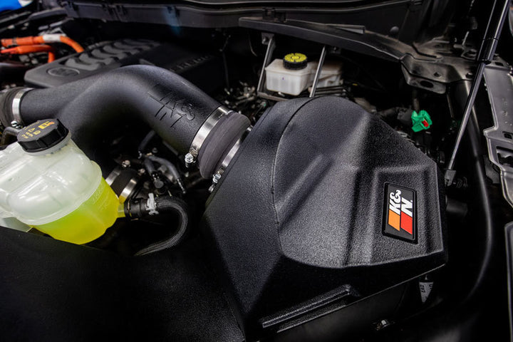 K&N 2021+ Ford F150 V6-3.5L/2.7L F/I AirCharger Performance Intake - Bull Strap
