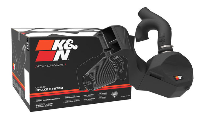 K&N 2021+ Ford F150 V6-3.5L/2.7L F/I AirCharger Performance Intake - Bull Strap