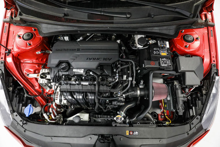 K&N 2021+ Hyundai Elantra L4-2.0L F/I Typhoon Performance Air Intake System - Bull Strap