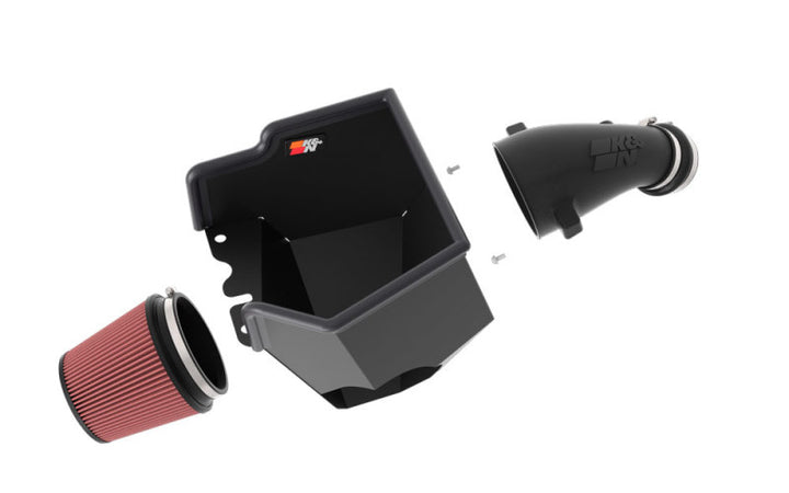 K&N 2022 Jeep Grand Wagoneer V8-6.4L Performance Air Intake System - Bull Strap