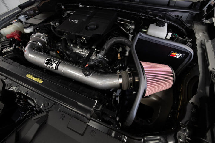 K&N 2022 Nissan Frontier V6 3.8LPerformance Air Intake System - Bull Strap