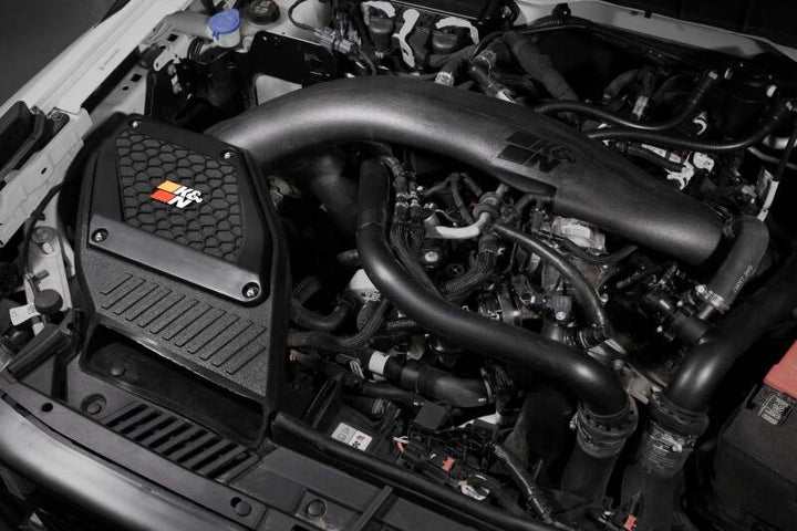 K&N 2023 Ford Bronco Raptor V6 3.0L F/I 63 Series AirCharger Performance Air Intake System - Bull Strap