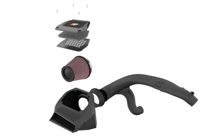 K&N 2023 Ford Bronco Raptor V6 3.0L F/I 63 Series AirCharger Performance Air Intake System - Bull Strap