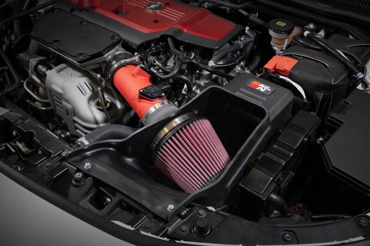 K&N 2023+ Honda Civic Type R / 2024+ Acura Integra Type S Performance Air Intake System - Bull Strap