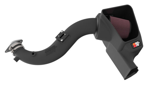 K&N 2024 Ford Mustang Ecoboost L4-2.3L F/L Turbo AirCharger - Cold Air Intake System - Bull Strap