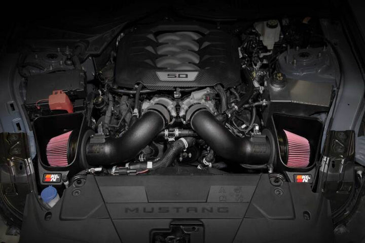 K&N 2024 Ford Mustang GT 63 Series Air Intake - Bull Strap