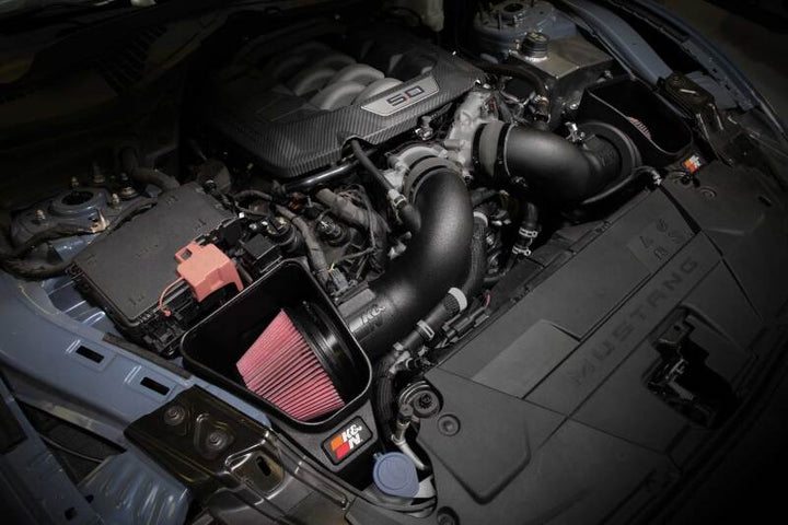 K&N 2024 Ford Mustang GT 63 Series Air Intake - Bull Strap