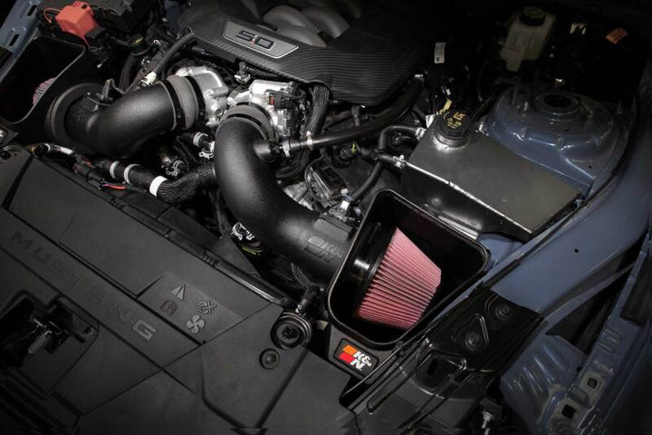 K&N 2024 Ford Mustang GT 63 Series Air Intake - Bull Strap