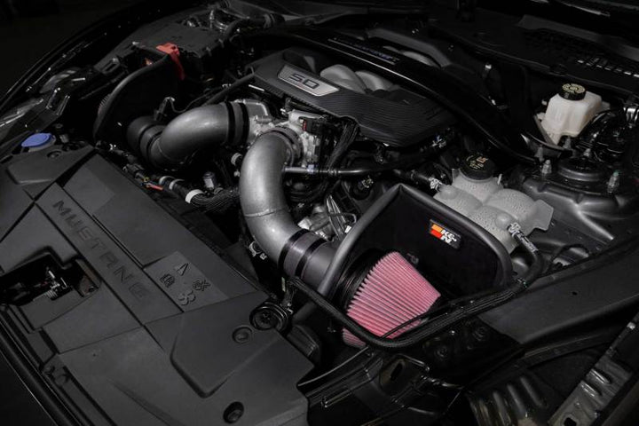 K&N 2024+ Ford Mustang V8 5.0L Typhoon Performance Air Intake System - Bull Strap