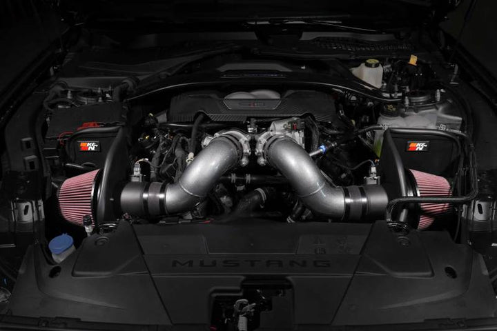 K&N 2024+ Ford Mustang V8 5.0L Typhoon Performance Air Intake System - Bull Strap