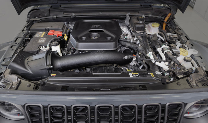 K&N 2024 Jeep Wrangler 4xE 63 Series Air Intake - Bull Strap