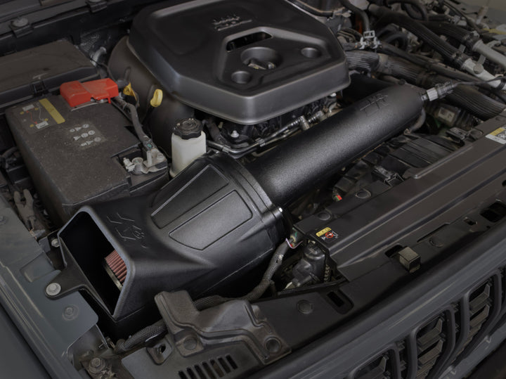 K&N 2024 Jeep Wrangler 4xE 63 Series Air Intake - Bull Strap