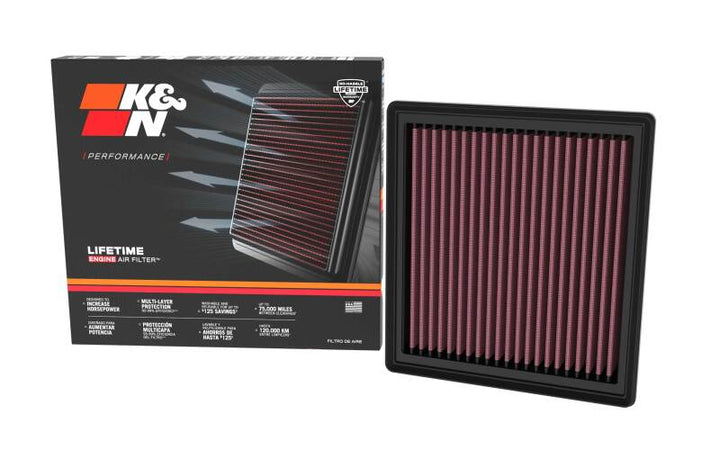 K&N 2024 Mazda CX-90 High-Flow Engine Air Filter - Bull Strap