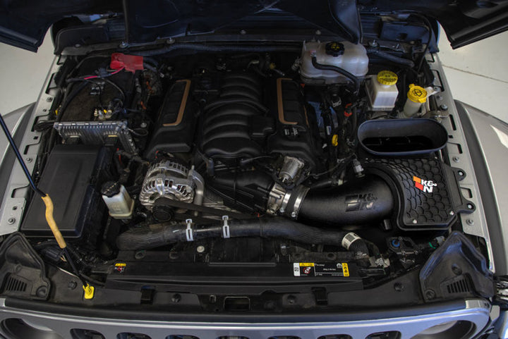 K&N 21-22 Jeep Wrangler JL V8-6.4L AirCharger Performance Intake - Bull Strap