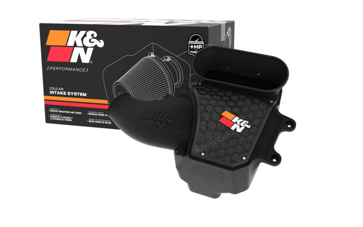K&N 21-22 Jeep Wrangler JL V8-6.4L AirCharger Performance Intake - Bull Strap