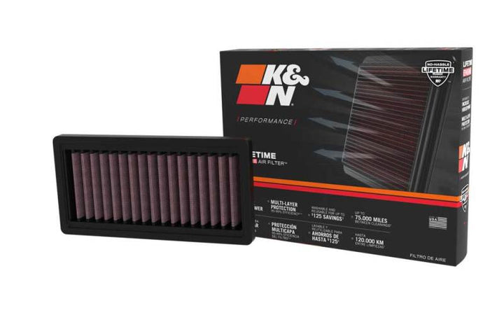 K&N 21-23 Ducati Monster Plus 937 Replacement Air Filter - Bull Strap