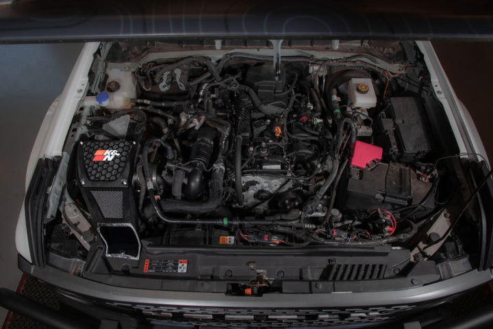 K&N 21-23 Ford Bronco 2.3L L4 Performance Air Intake System - Bull Strap